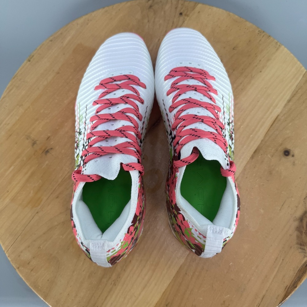 Mens 7.5 / Womens 9 - Under Armour Blur Pro LE Lacrosse Cleats Pink White NEW‎ - Picture 5 of 9